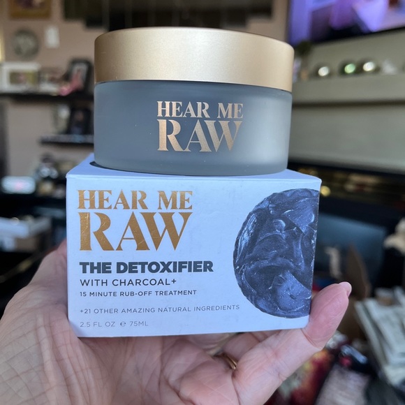 Hear Me Raw The Detoxifier With Charcosl 15 Minute Rub-Off Treatment 75ml. New! - Picture 1 of 5